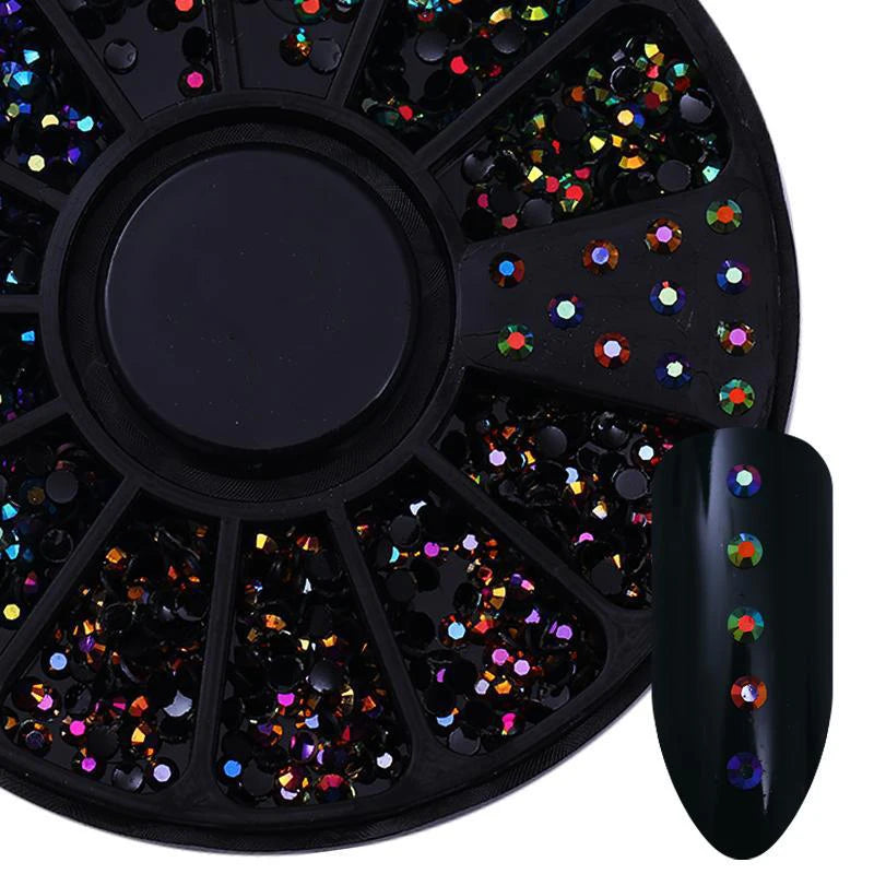 Nail Rhinestone Box – Bunte Kristalle