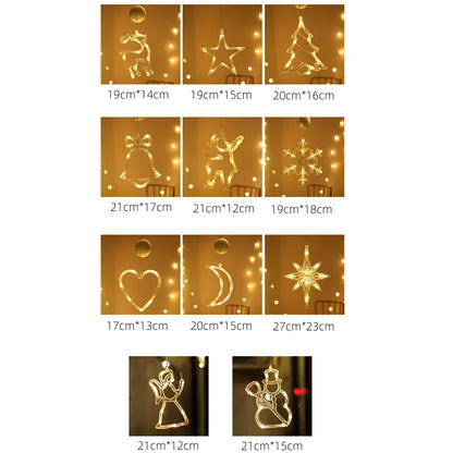 Leuchtende Weihnachtsmotive – Fensterlichter