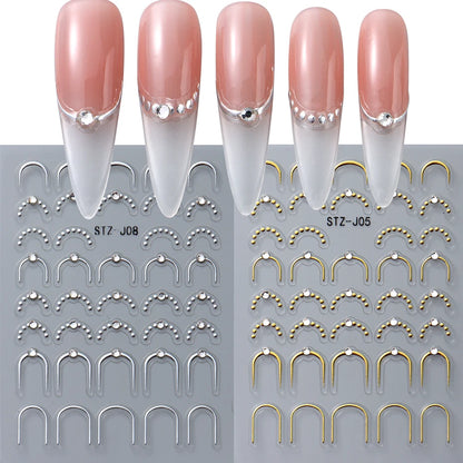 Luxus Nail Sticker – edle fineline Designs
