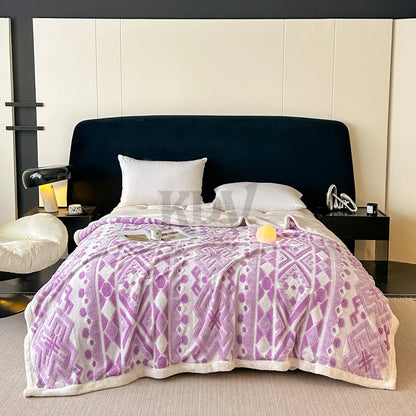 Boho-Fleece-Decke – Ruhe & Geborgenheit