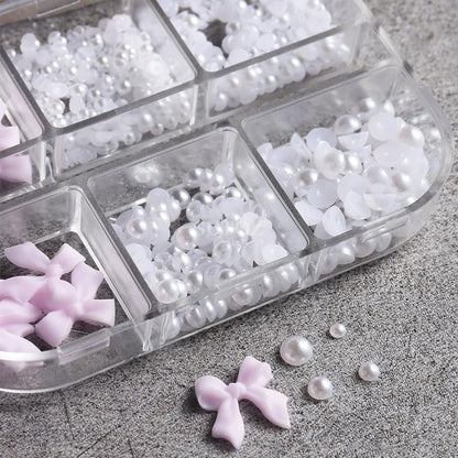 Nailart Charms – Schleifen & Perlen - sunny.side-Productions