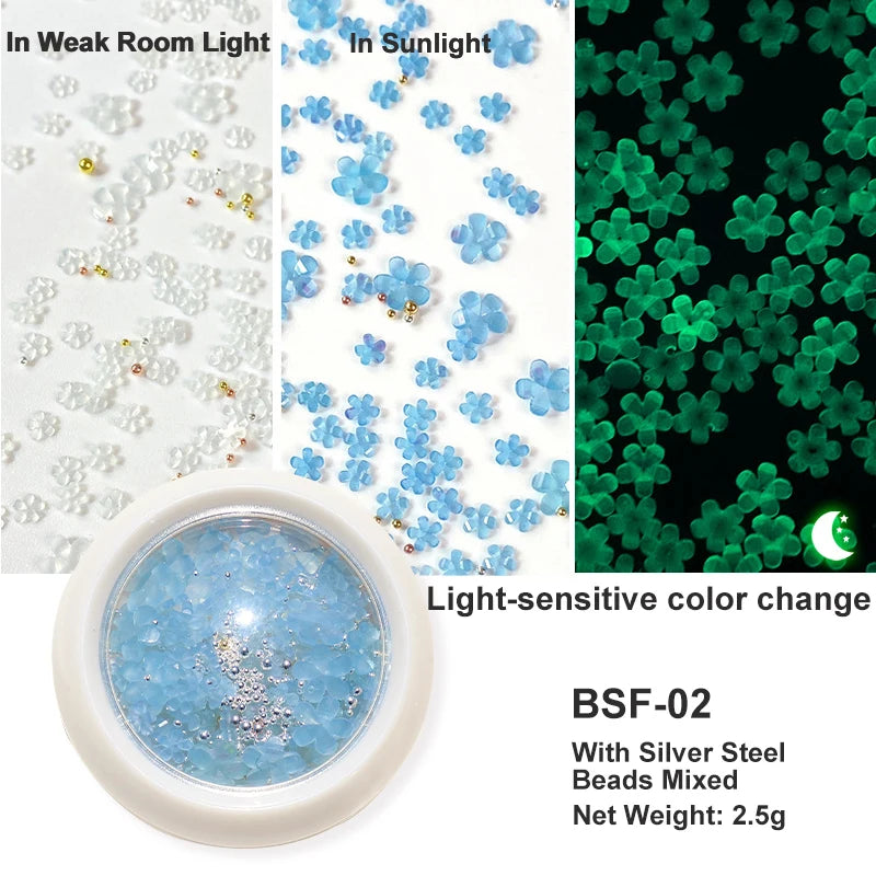 Acryl-Blumen Nail Art