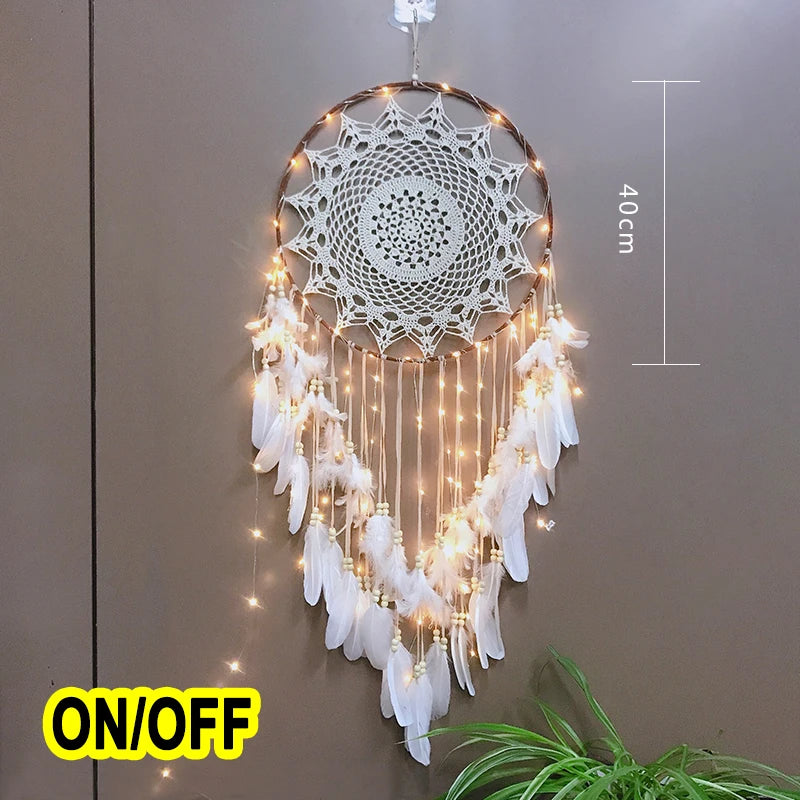 Boho Traumfänger – sanftes Lichtspiel