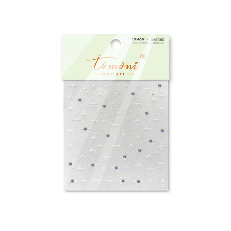 Glitzer Stern Nail Sticker