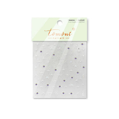 Glitzer Stern Nail Sticker
