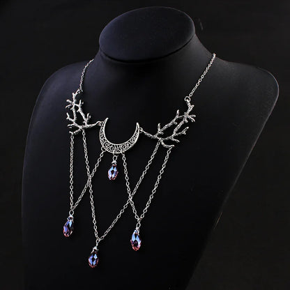 Mystische Amethyst-Mondkette - sunny.side-Productions