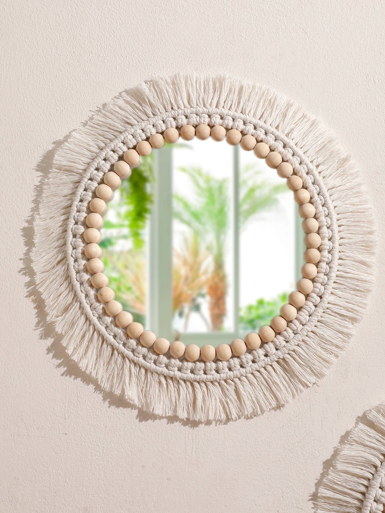 Makramee-Wandspiegel – Boho-Charme