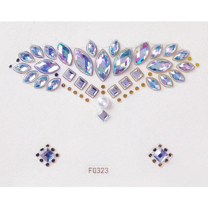 Face Gems Tattoo – Festival-Vibes