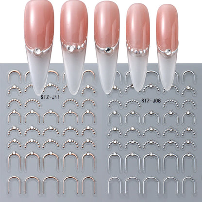 Luxus Nail Sticker – edle fineline Designs