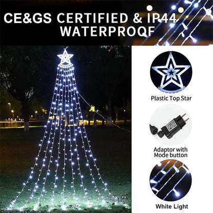 Wasserfall Lichterkette – funkelnde Girlande