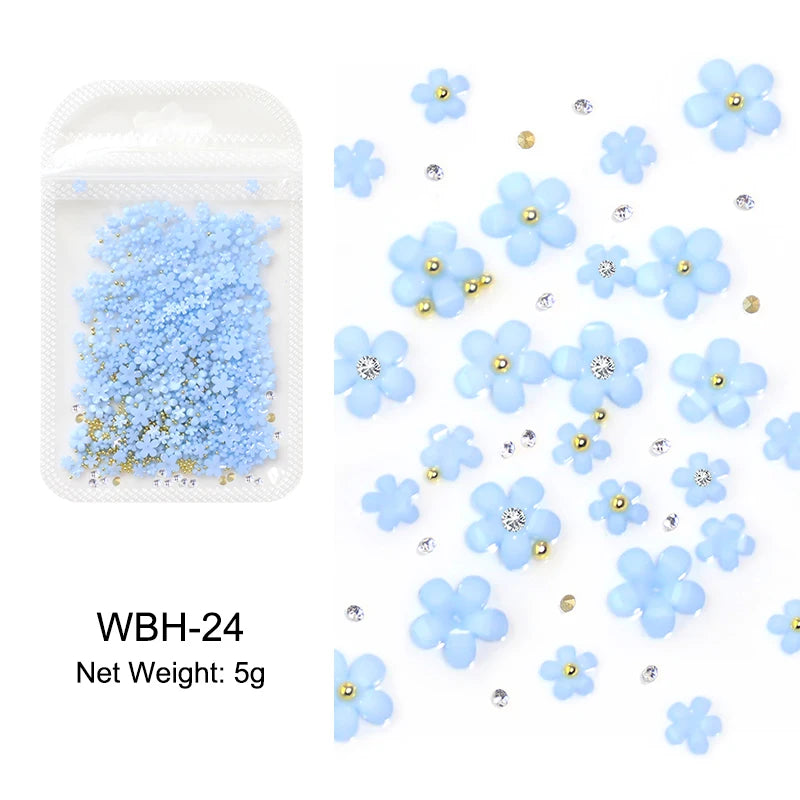 Acryl-Blumen Nail Art