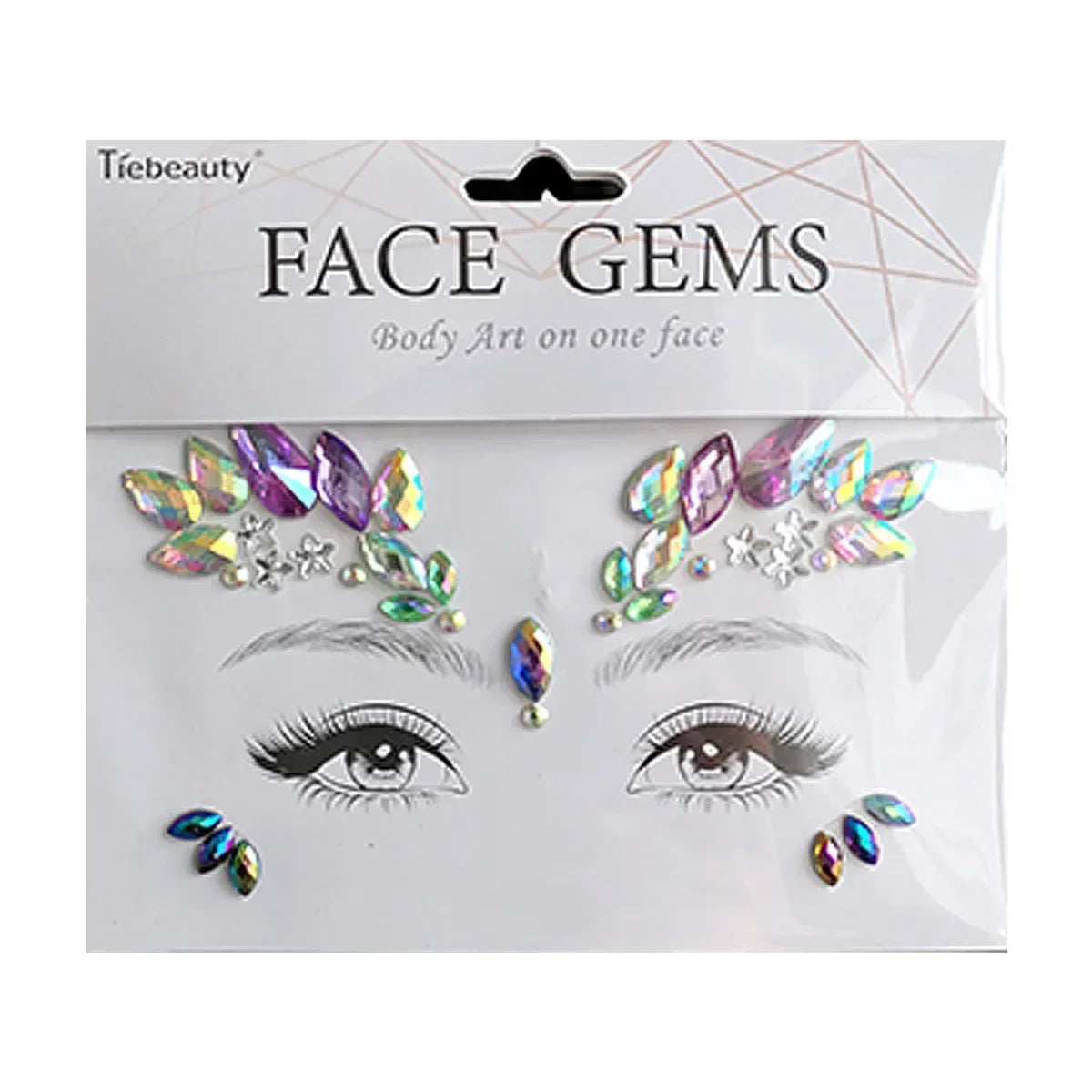 Face Gems Tattoo – Festival-Vibes