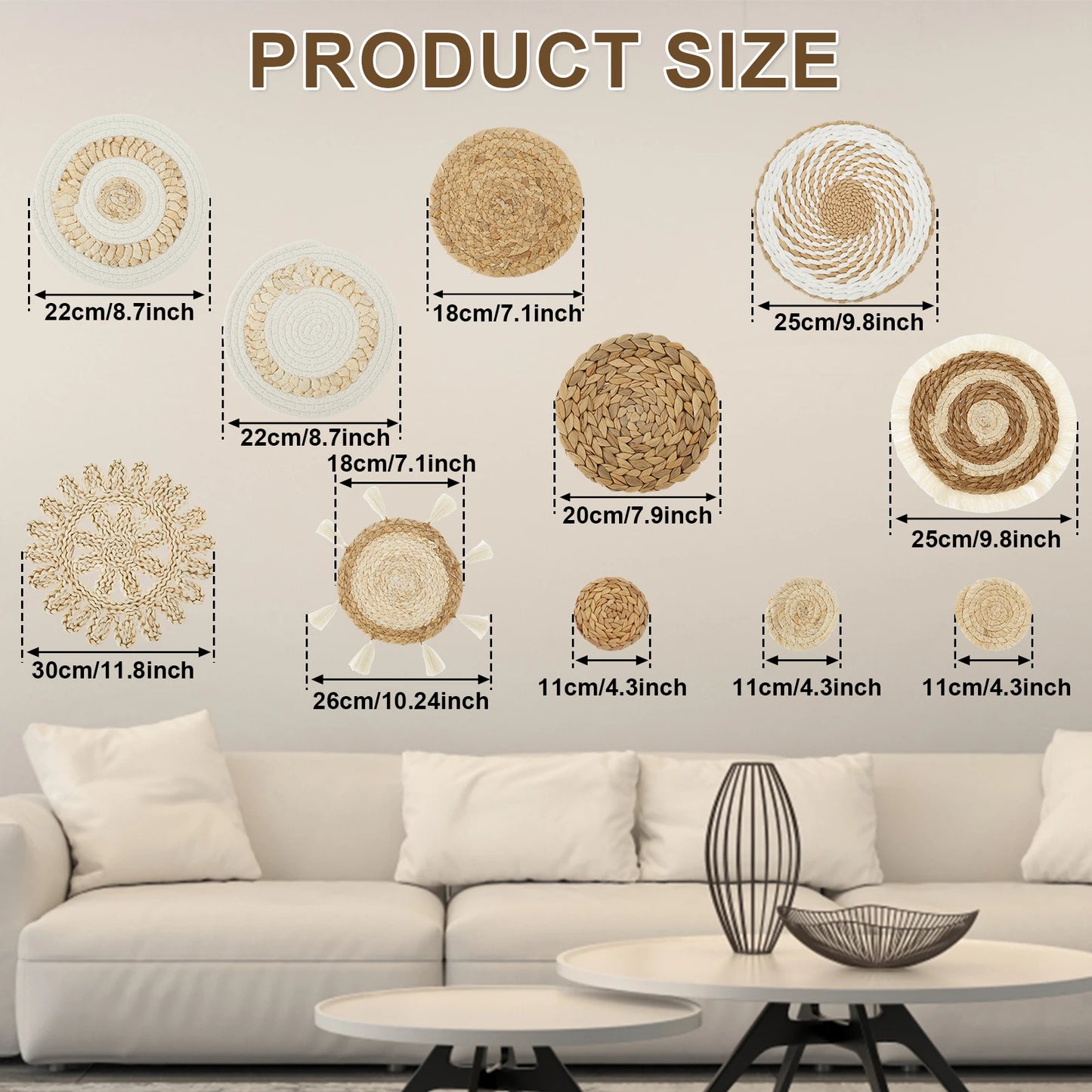 Wandkorb-Set – Natürlich & ausdrucksstark