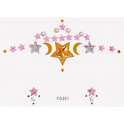 Face Gems Tattoo – Festival-Vibes