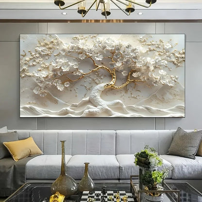 3D-Leinwand – Golden Tree Elegance