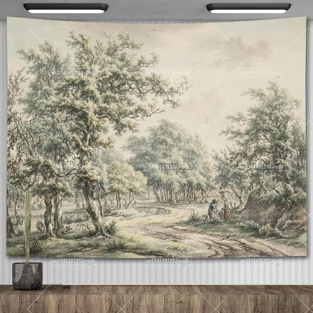 Vintage Aquarellkunst – Ruhe & Ästhetik