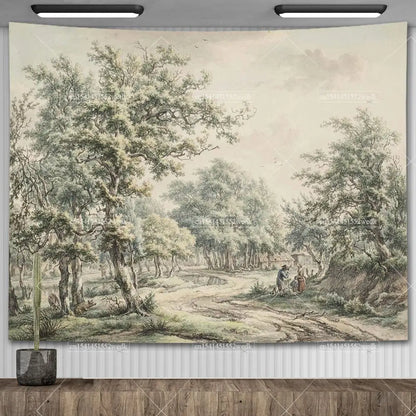 Vintage Aquarellkunst – Ruhe & Ästhetik