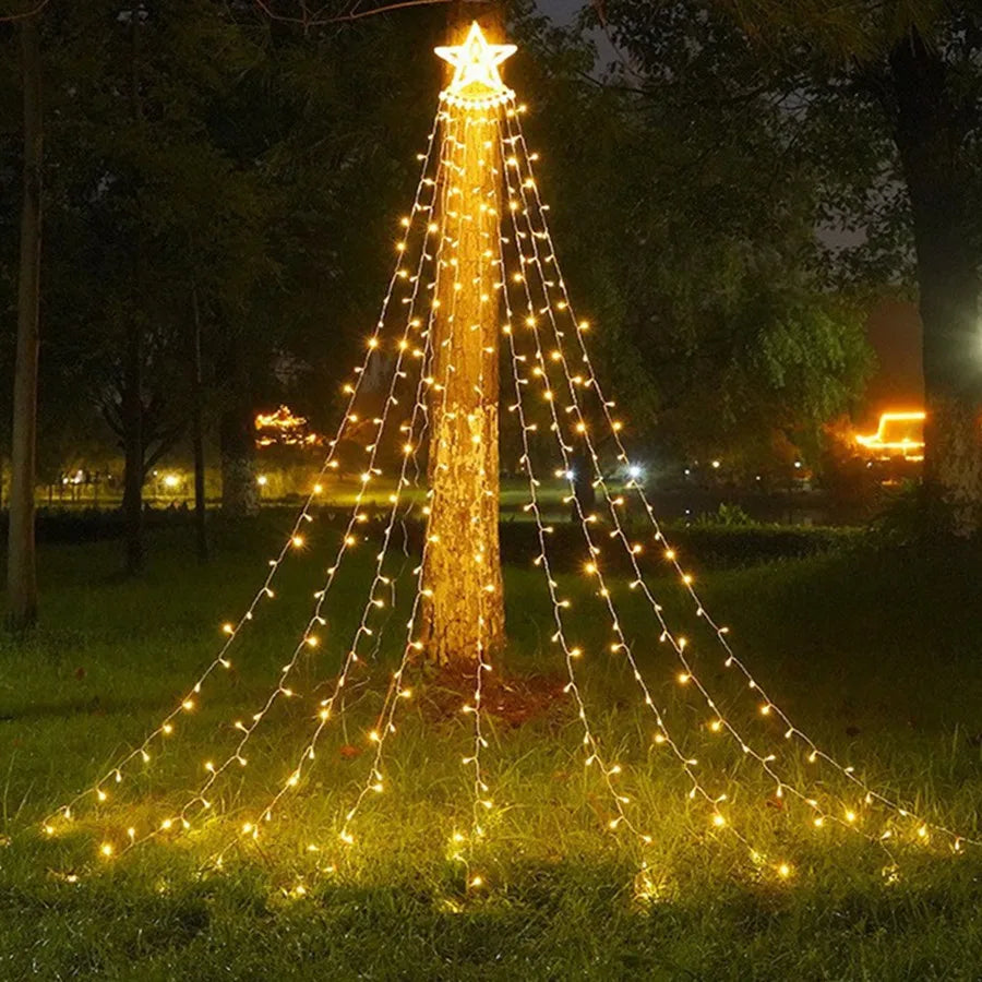 Wasserfall Lichterkette – funkelnde Girlande