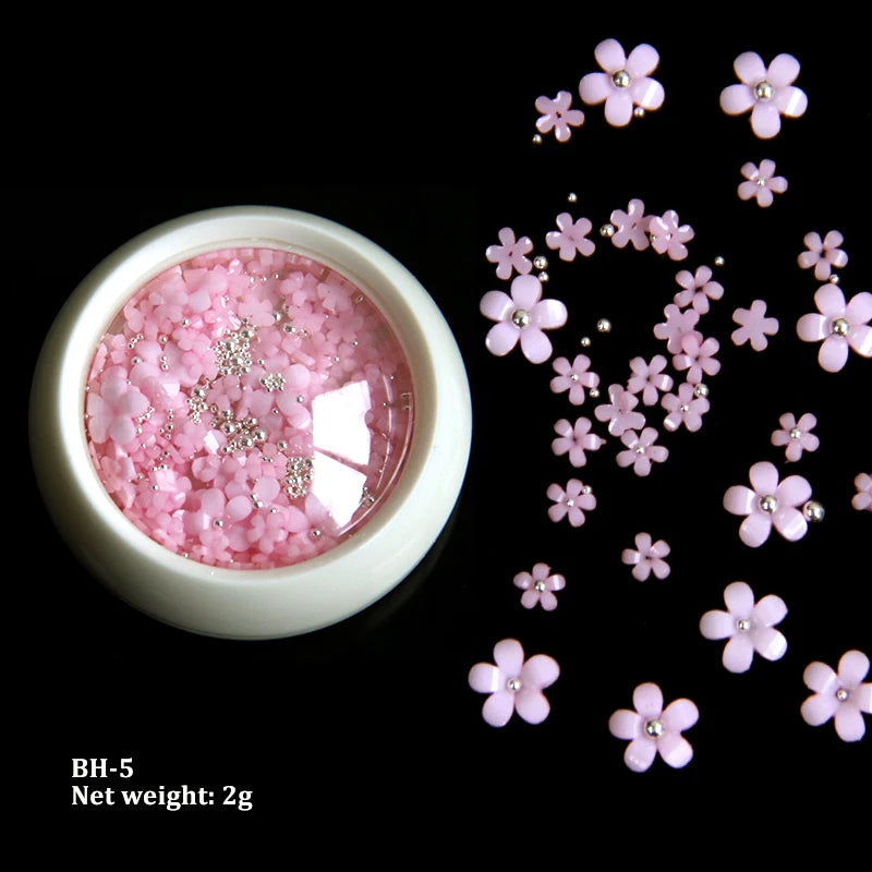 Acryl-Blumen Nail Art