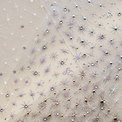 Glitzer Stern Nail Sticker