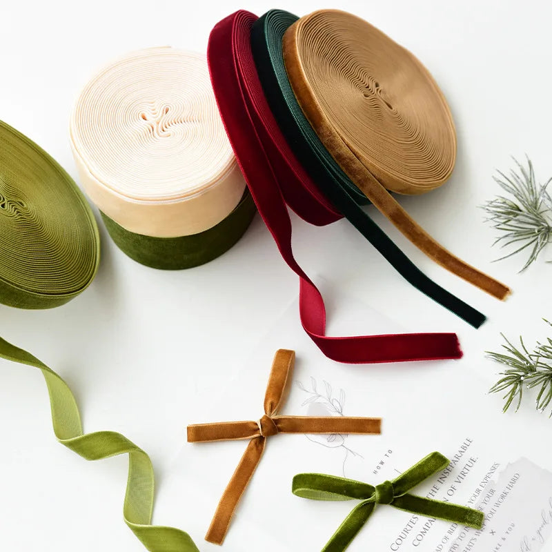 Samtband – Edle Weihnachtsdekoration