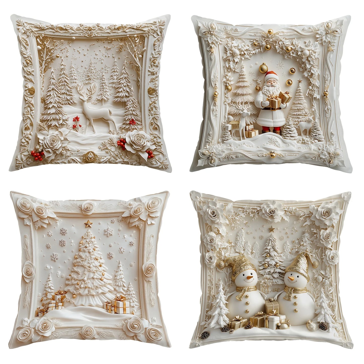 Weihnachts Kissenbezüge – Edle Winter Motive