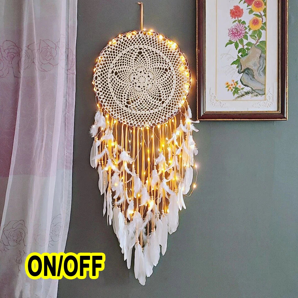 Boho Traumfänger – sanftes Lichtspiel