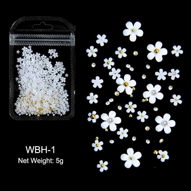 Acryl-Blumen Nail Art