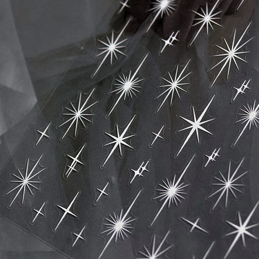 Glitzer Stern Nail Sticker