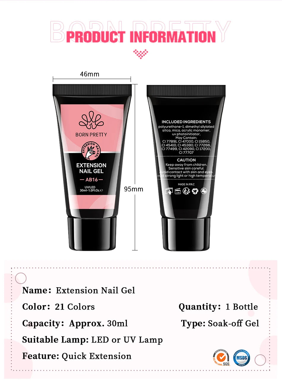 Poly-Gel Set – flexible Nagelverlängerung