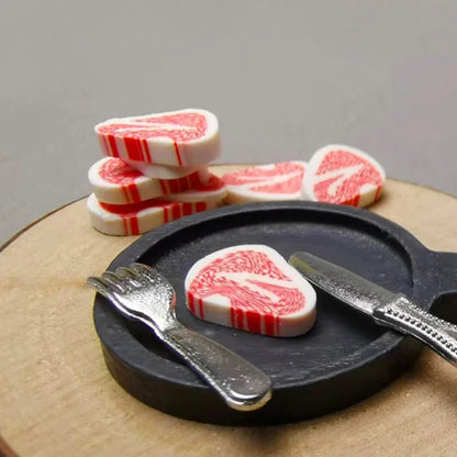 Miniatur Steak – Wichtelwelten Food Set