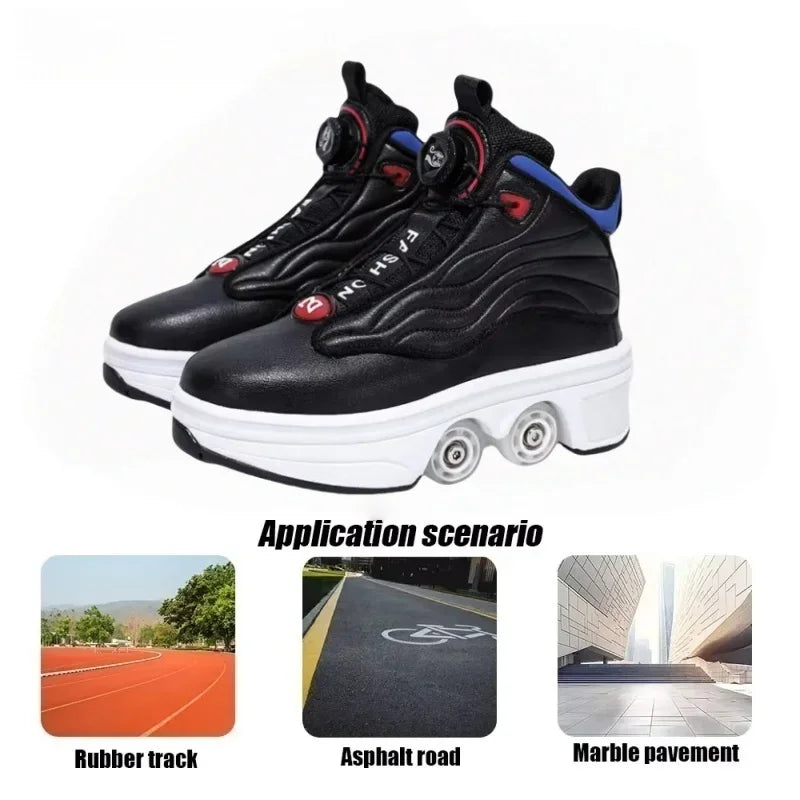 2-in-1 Rollschuhe