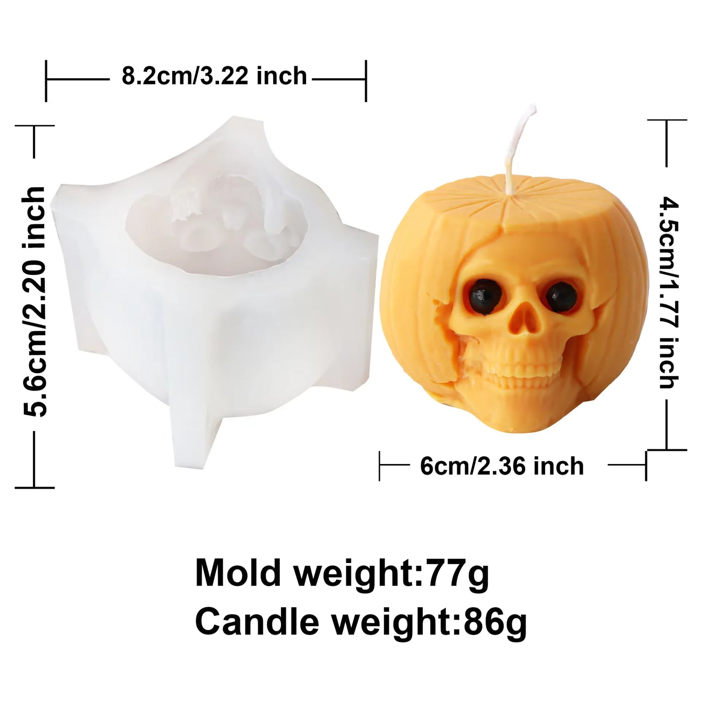 Halloween-Kerzenform – spooky & kreativ