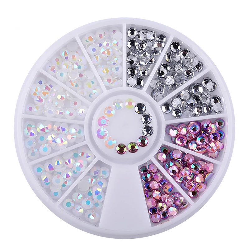 Nail Rhinestone Box – Bunte Kristalle