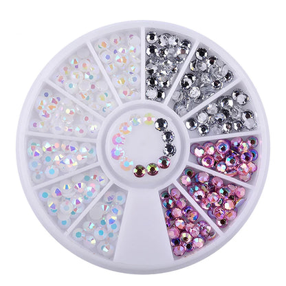 Nail Rhinestone Box – Bunte Kristalle