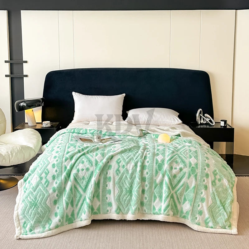 Boho-Fleece-Decke – Ruhe & Geborgenheit