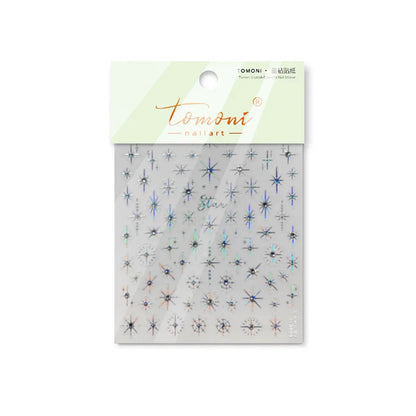 Glitzer Stern Nail Sticker