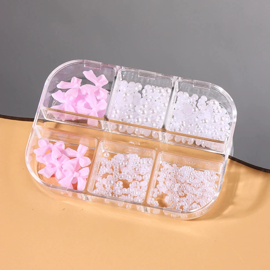 Nailart Charms – Schleifen & Perlen - sunny.side-Productions