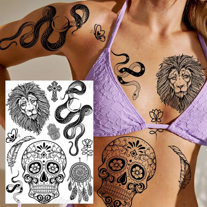 Festival-Tattoo Mandala – Temporärer Körperschmuck