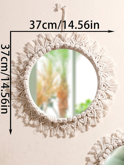 Makramee-Wandspiegel – Boho-Charme