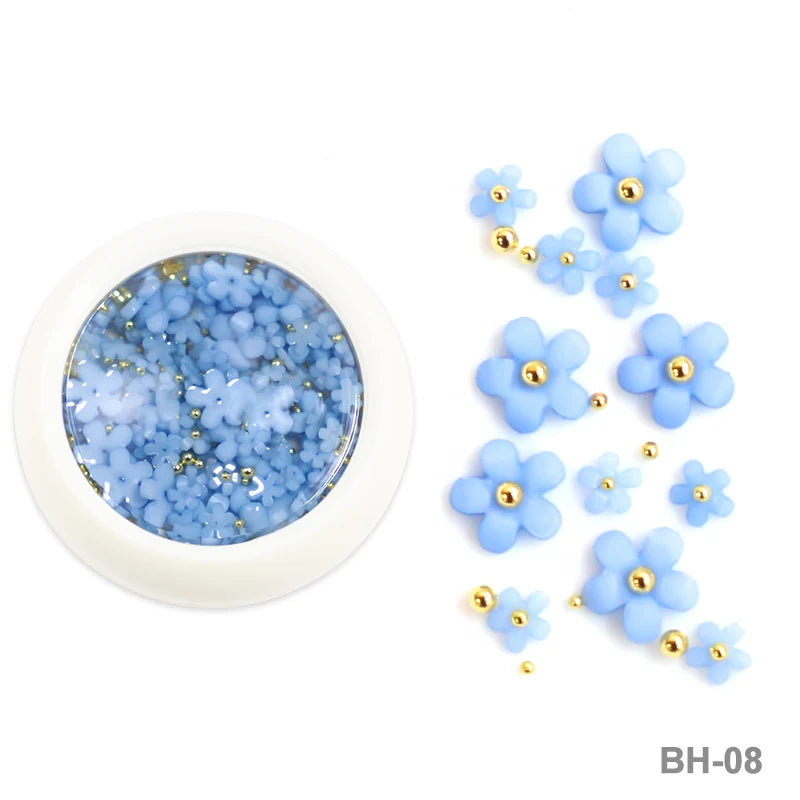 Acryl-Blumen Nail Art