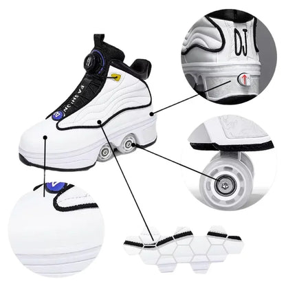 2-in-1 Rollschuhe