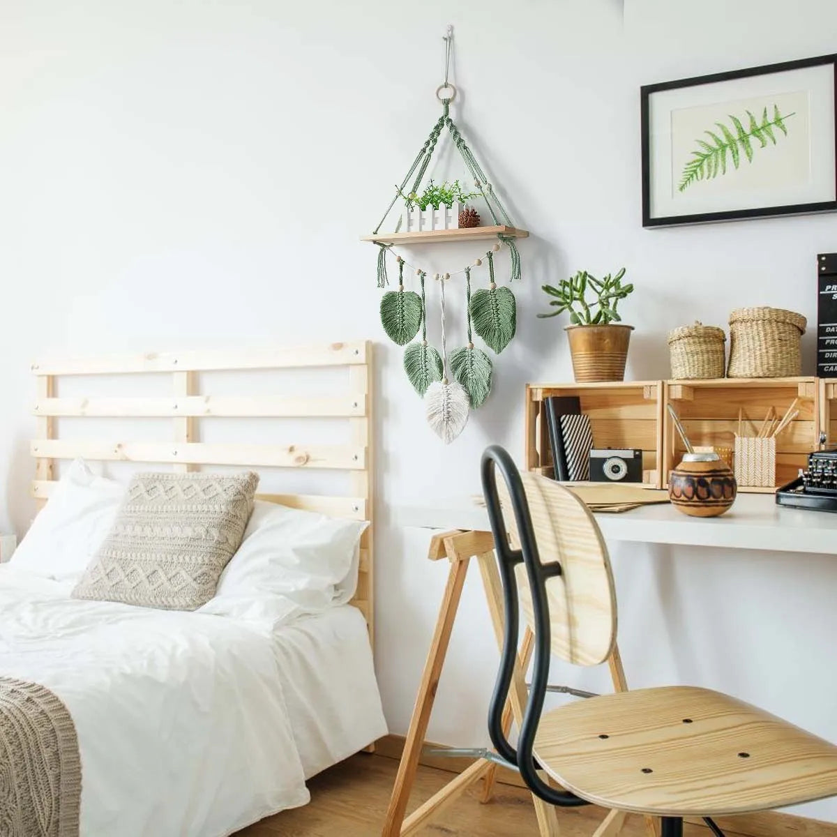 Makramee-Wandregal – Boho-Naturelook