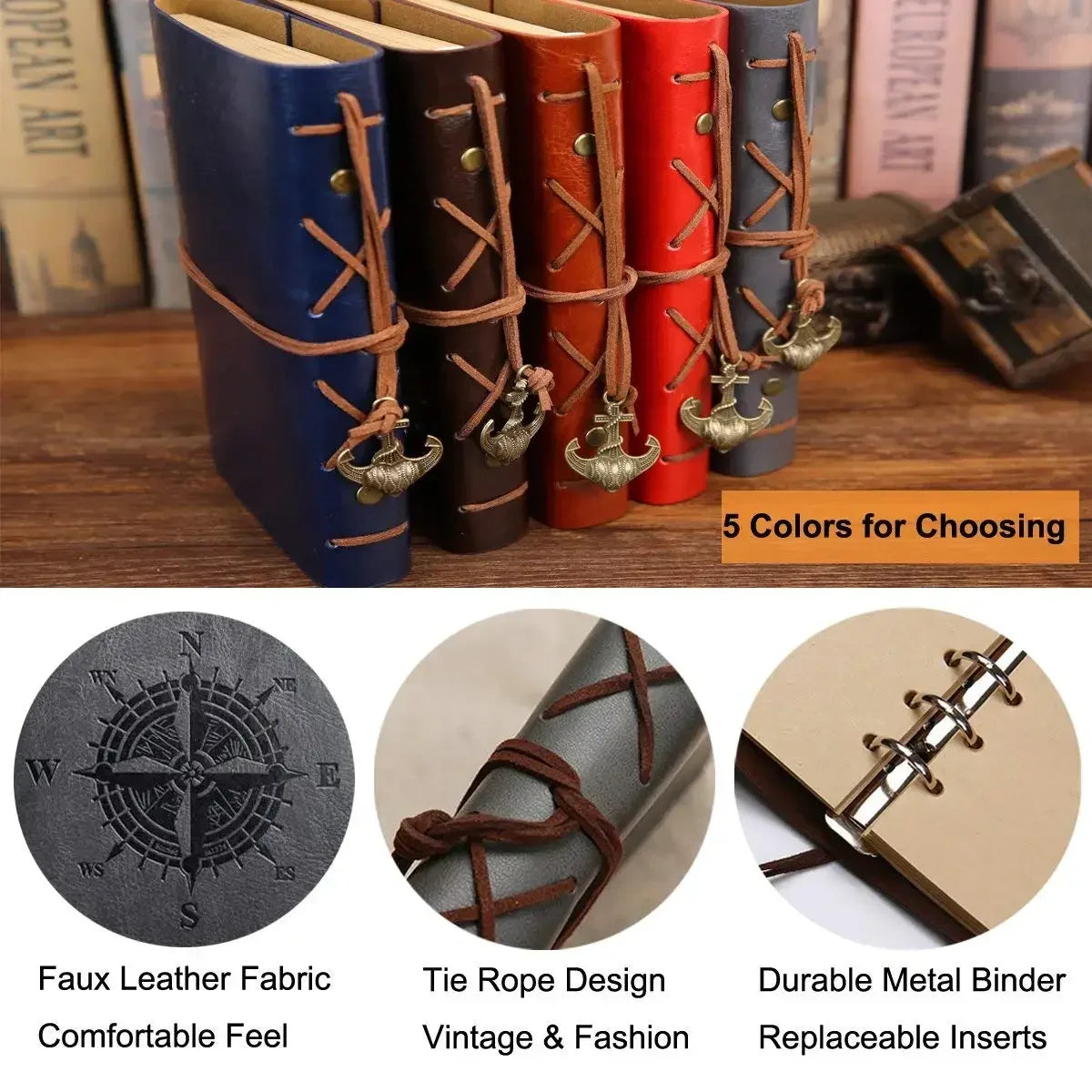 Vintage Notizbuch – Für Entdecker, Träumer & Weltenbummler - sunny.side-Productions