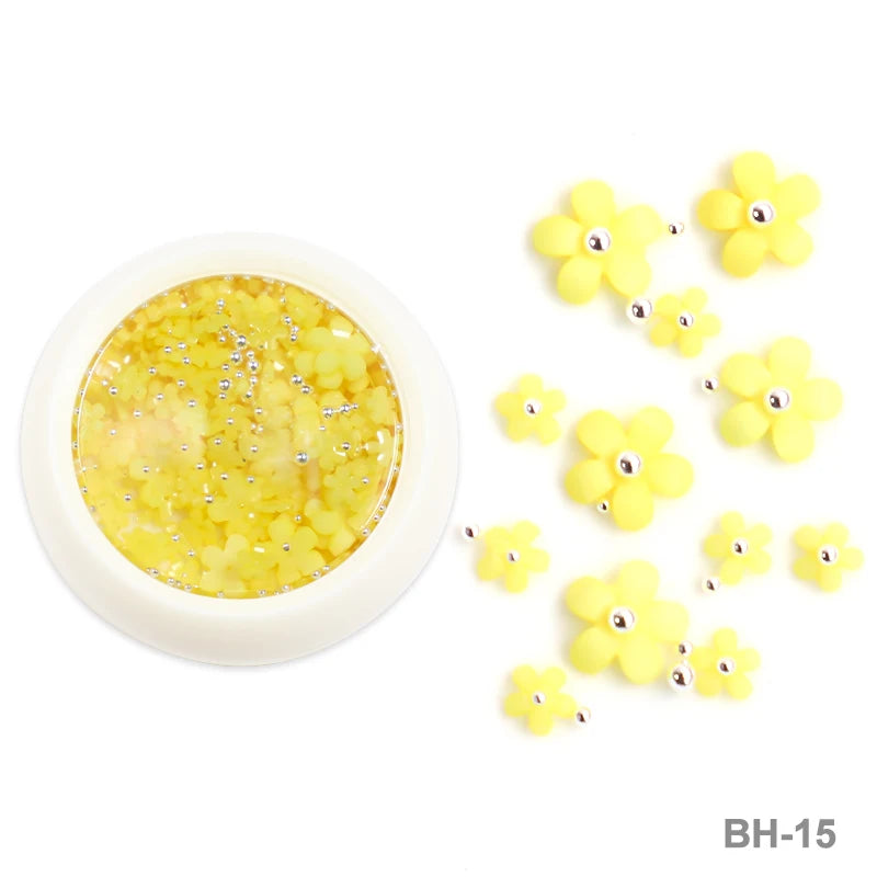 Acryl-Blumen Nail Art