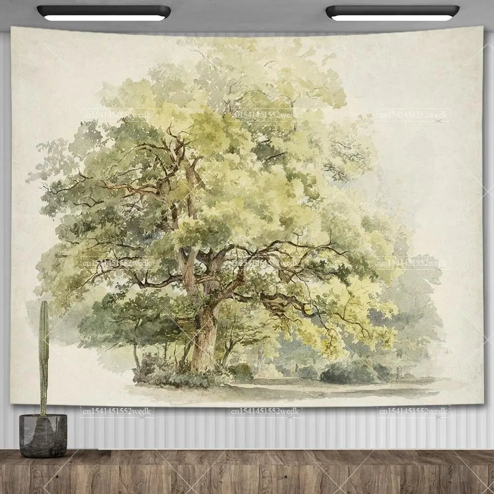 Vintage Aquarellkunst – Ruhe & Ästhetik