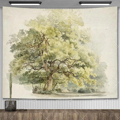 Vintage Aquarellkunst – Ruhe & Ästhetik